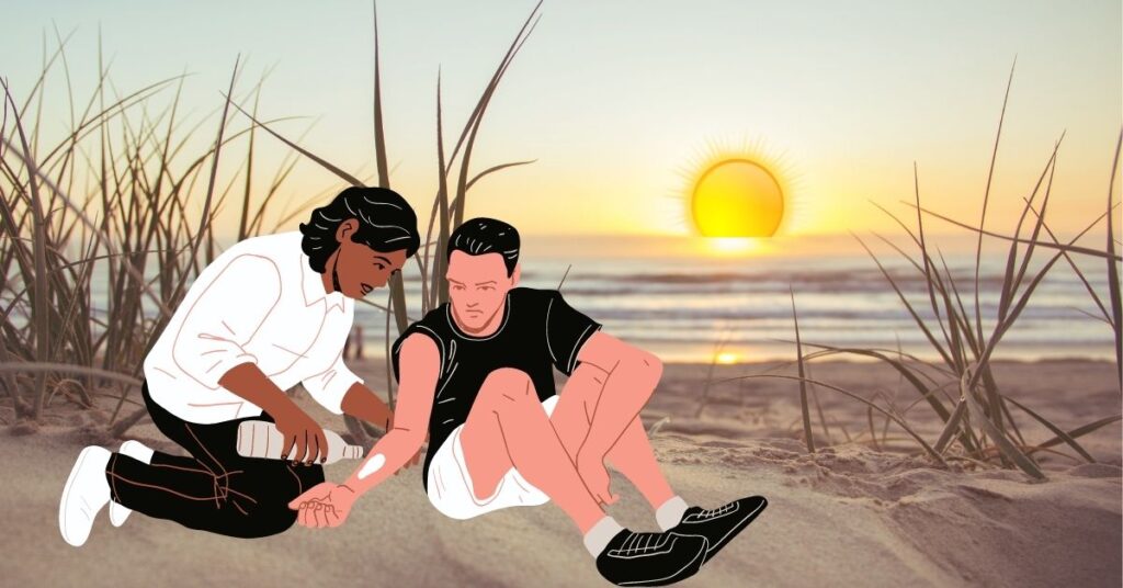 Primeras quemaduras solares del año